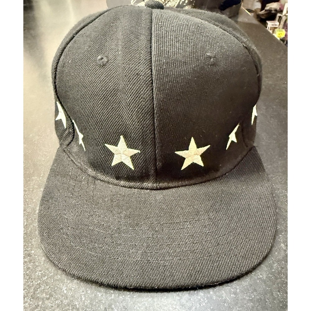 Ring Of Stars Embroidered‎ Black Cap Adjustable Snapback Mfg Jack Ballcap
